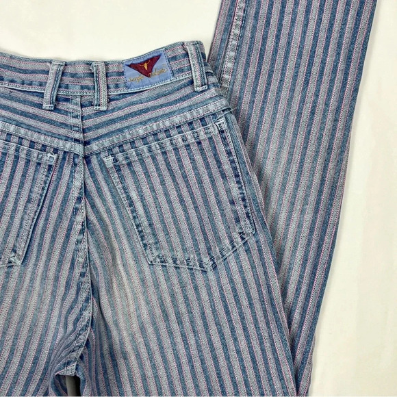 Vintage Pinstripe High Rise Jeans - Picture 4 of 11